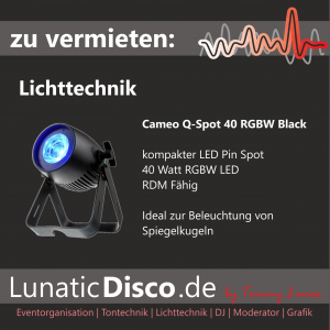 Cameo Q-Spot 40 RGBW Black